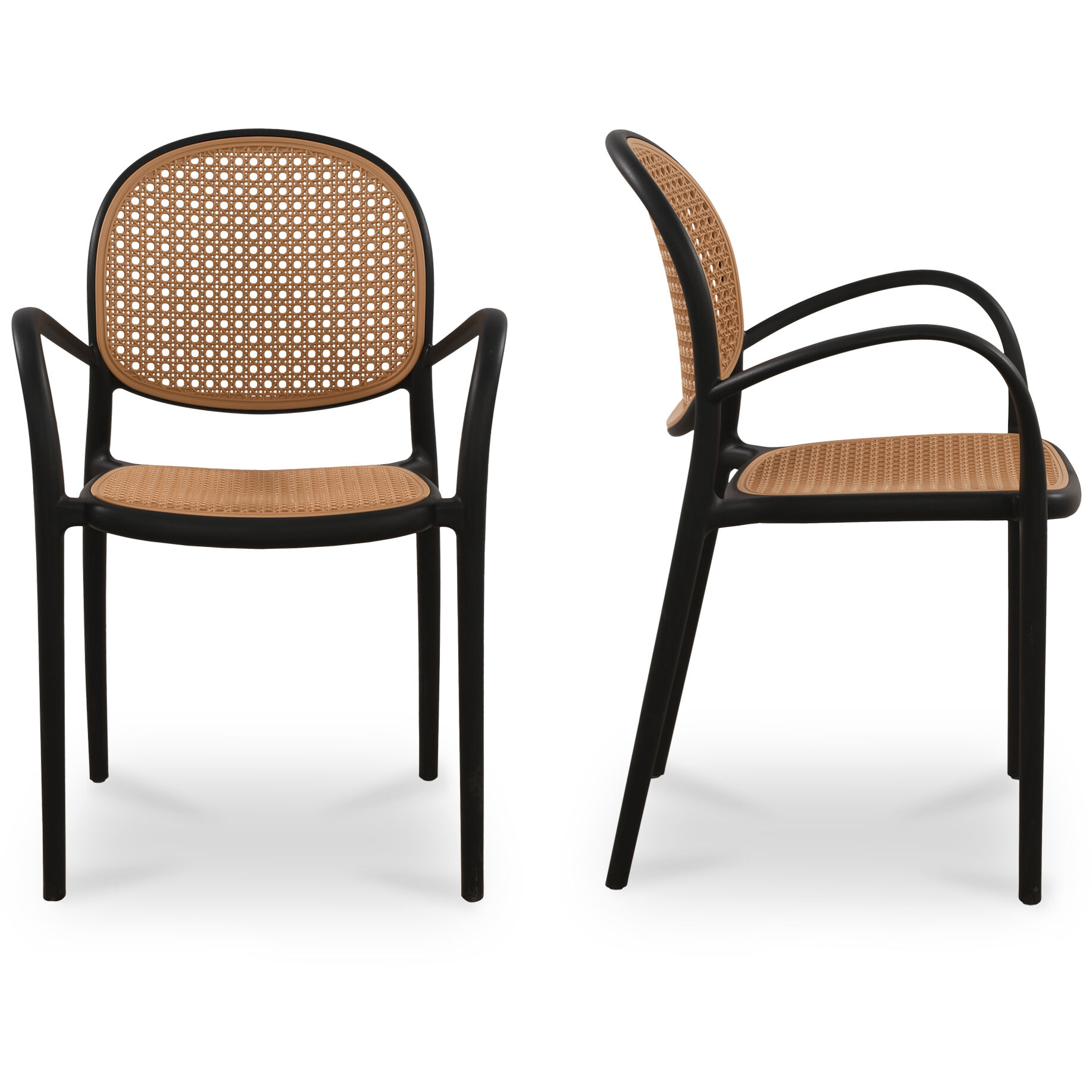 Soren Black Outdoor Dining Chair, Set of 2
